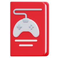 game book 3d render icon illustration png