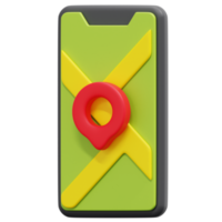 ilustração de ícone de renderização 3d de telefone png