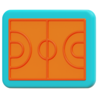 court 3d render icon illustration png