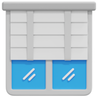 ilustração de ícone de renderização 3d de cortinas png