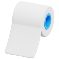 illustration d'icône de rendu 3d de papier toilette png