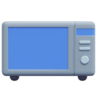 mikrovågsugn 3d framställa ikon illustration png
