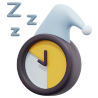 sleep 3d render icon illustration png
