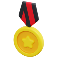 Medaille 3D-Render-Symbol-Illustration png