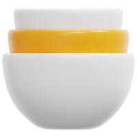 bowl 3d render icon illustration png