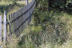 valla de madera para seguridad foto