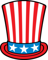 USA Top Hat Illustration png