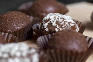 Chocolates with coconut sweet filling photo