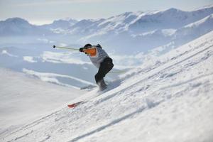 paseo libre del esquiador foto