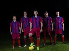 equipo de jugadores de fútbol foto