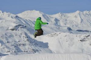 Ski jump view photo