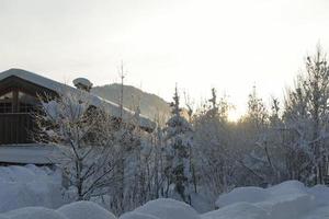 mountain winter landscape photo