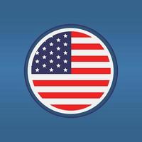 USA Flag Vector Illustration. EPS10