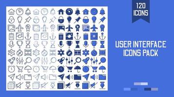 User Interface Icons Pack vector