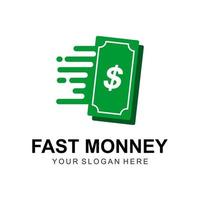 logotipo de dinero rápido vector