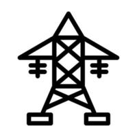 Electric Tower Icon Design vector