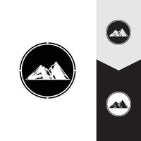 Mountain icon Logo Template Vector illustration design