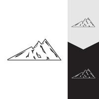 Mountain icon Logo Template Vector illustration design