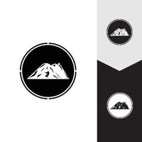 Mountain icon Logo Template Vector illustration design