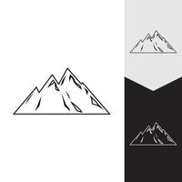 Mountain icon Logo Template Vector illustration design