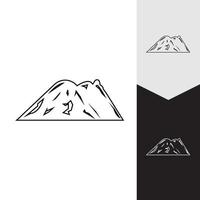 Mountain icon Logo Template Vector illustration design