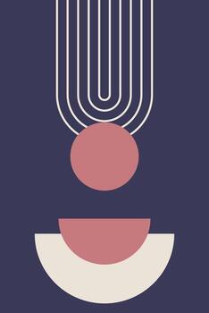 Abstract Minimalist Modern Graphic  Boho Poster Template Pattern background vector