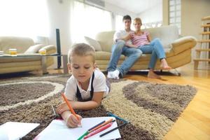 family at home photo