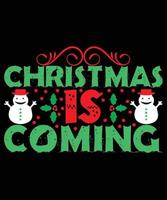 Christmas Best Quotes T-Shirt Design vector