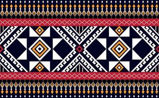 vector de patrón de bordado, fondo de batik de artesanía étnica geométrica, ilustración retro de motivo de moda