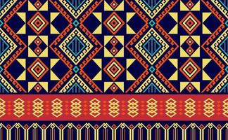 Ethnic pattern vector, Geometric handcraft motif background, Embroidery fashion aztec abstract for digital print vector