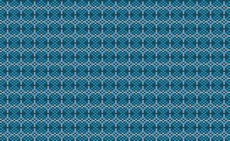 patrón de punto de cruz azul, fondo de ganchillo bordado, vector de punto, vintage clásico de tela