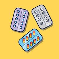 Capsule, medicine, health, medical icons set vector