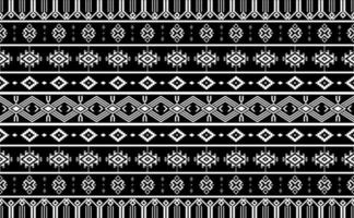 Ethnic pattern vector, Abstract seamless geometric, tribal motif background vector