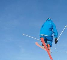 Ski jump view photo