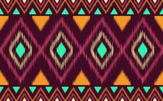 Embroidery pattern vector, Geometric ethnic diagonal vintage background vector