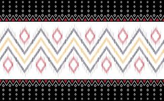 Embroidery pattern vector, Geometric ethnic craft batik background, Zigzag aztec seamless for digital print vector