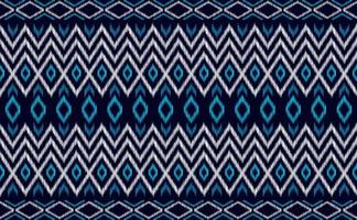 Ethnic pattern vector, Geometric fashion triangle background, Embroidery line motif retro illustration vector