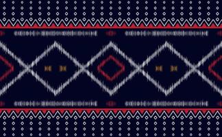 Embroidery pattern vector, Geometric ethnic fashion triangle background, Line motif retro illustration vector