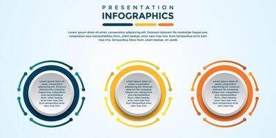 archivo eps de plantilla infográfica de presentación editable vector