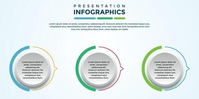 archivo eps de plantilla infográfica de presentación editable vector