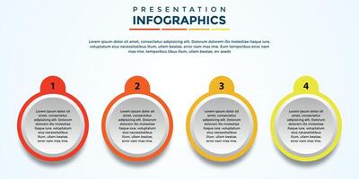 archivo eps de plantilla infográfica de presentación editable vector