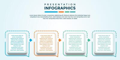 archivo eps de plantilla infográfica de presentación editable vector