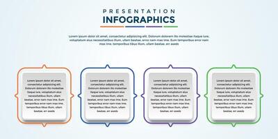 archivo eps de plantilla infográfica de presentación editable vector