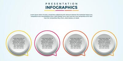 archivo eps de plantilla infográfica de presentación editable vector