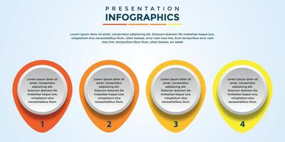 editable presentation infographic template eps file vector