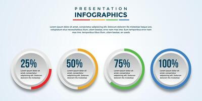 editable presentation infographic template eps file vector