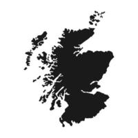 escocia, mapa de la región del reino unido. ilustración vectorial vector