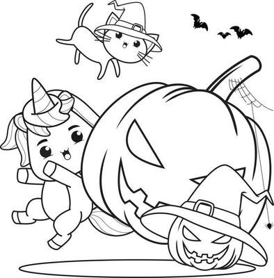 Creepy Kawaii Coloring Pages Vector Art, Icons, and Graphics for Free