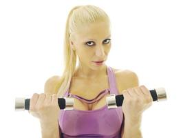 woman fitness isolated photo