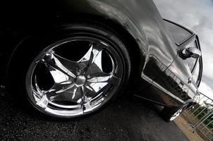 Black automobile on road photo